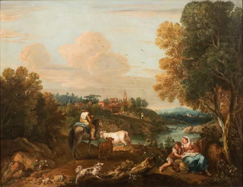 Paesaggio con pastori